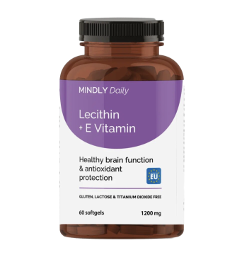 MINDLY, Лецитин + Витамин E, капсулы, 60 шт.