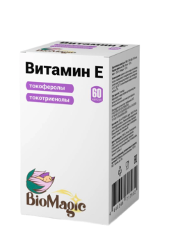 BioMagic, Витамин Е (смесь токоферолов и токотриенолов), капсулы, 60 шт.