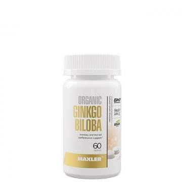 Maxler, Гинкго Билоба (органик), таблетки, 60 шт.