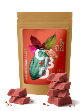 MotherPlant, Белый шоколад с клубникой (35% какао-масла, 200 мг CBD), 100 г