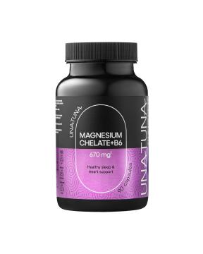 UNATUNA, Магний (бисглицинат) + В6, капсулы, 90 шт.