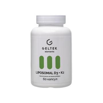 Geltek, Липосомальный комплекс D3 + K2, капсулы, 60 шт.