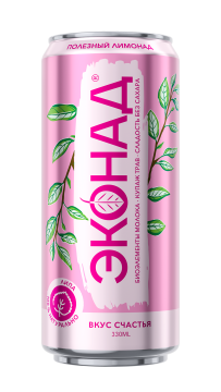 Эконад, Функциональный полезный лимонад «Счастье», липа, 0,33 мл