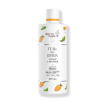 Фруто парк, Натуральный детский гель для душа с магнием с ароматом манго, жидкость, 200 мл