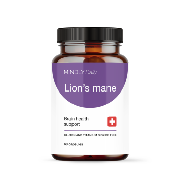 MINDLY, Ежовик гребенчатый (для улучшения памяти), капсулы, 60 шт.