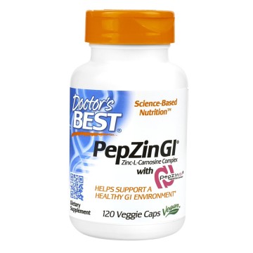 Doctor’s Best, PepZinGl, Комплекс «Цинк + L-карнозин», капсулы, 120 шт.