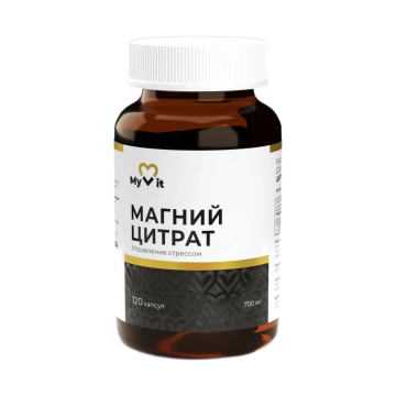 MyVit, Магний (цитрат), капсулы, 120 шт.