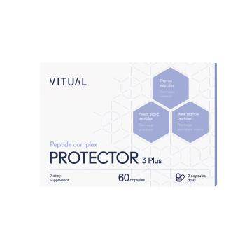 VITUAL, PROTECTOR 3 plus (замедление процессов старения), капсулы, 60 шт.
